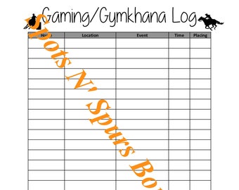 Gaming/Gymkhana Log