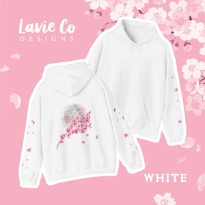 Decorative Sleeve Cherry Blossom Sweater | Sakura Hoodie | Unisex ...
