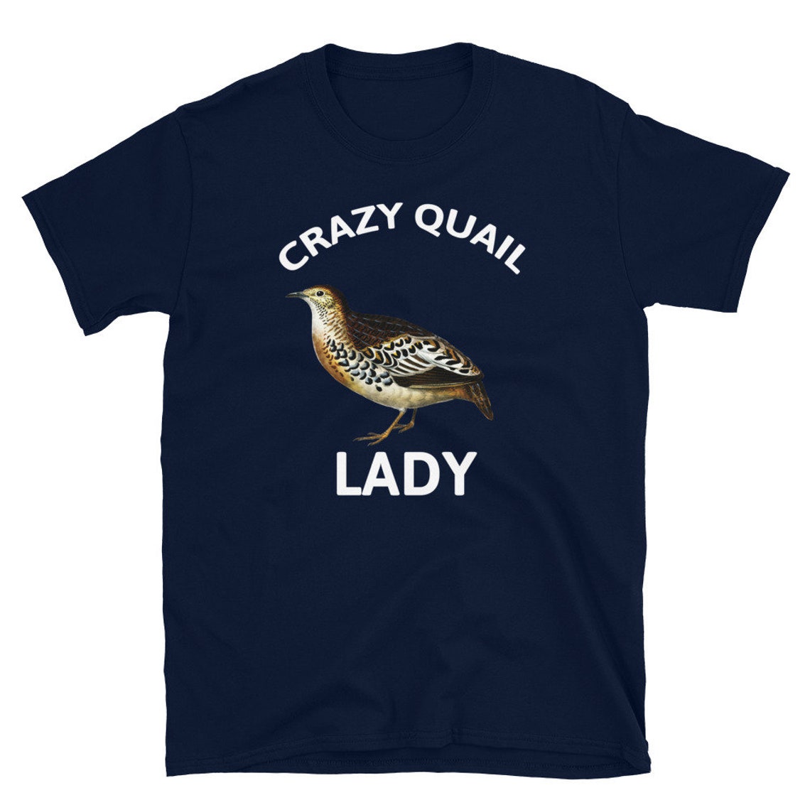 Crazy Quail Lady Gift for Quail Lover Shortsleeve Unisex Etsy