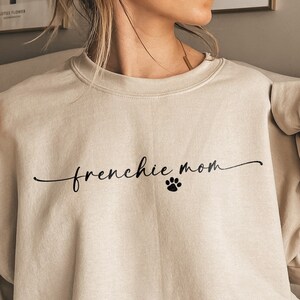 French Bulldog Mom SVG | Minimalist Design for Cricut & Glowforge | Perfect for Frenchie Dog Mom