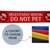 Funny 'Please Don't Pet' Dog Leash Wrap - Black, 9x2.6 Inch Sleeve For Anxious Or Training Dogs