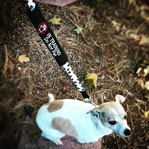 Embroidered Dog Leash Wrap: IN TRAINING Do Not Pet A Leash Sleeve for Working Dogs image 5