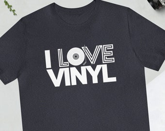 I Love Vinyl Deejay — Club Life T Shirt For Him Dance Music Lover T-Shirts For Him DJ Gift Shirt Audiophile Shirt for Her Music Lover Tee