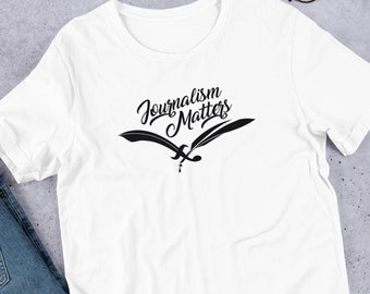 Journalism Matters T Shirt Pen Is Mightier Than The Sword Graphic Hoodies Slogan Tshirt Media Student Top Trendy Writer Tee Journalist Gift