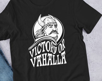 Victory or Valhalla Viking Pride T Shirt Graphic T-Shirt Warrior Hoodie Sport Tank Top Inspirational Ragnar Thor Amon Amarth Death Metal Tee