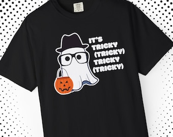 It's Tricky Ghost Shirt: Hip Hop Halloween Costume, Run DMC Retro Music