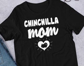 Chinchilla Mom — Cute Chinchilla Graphic T-Shirts Hoodies Tank Tops for Women Slogan Tee Gifts Chin Chillin Tshirt Mama Whisperer Tops