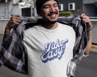 Take It Easy 70s Rock Tee: Retro Music Lover Gift