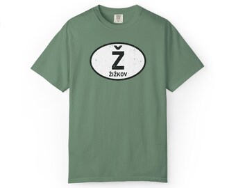Žižkov Prague T Shirt Comfort Colors Tee Czech Republic Graphic