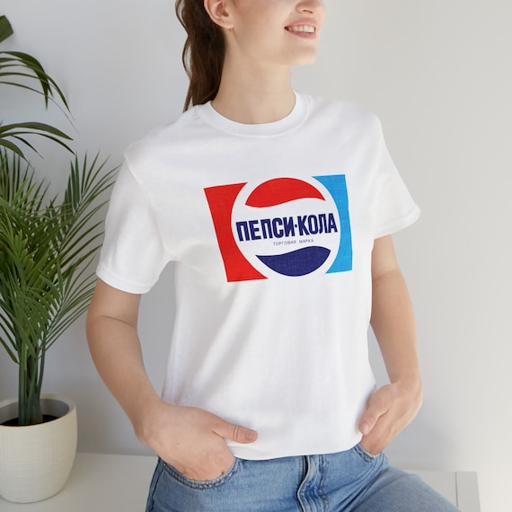 Vintage Soviet Pepsi Shirt 70s Retro CCCP Tee for Him or Her