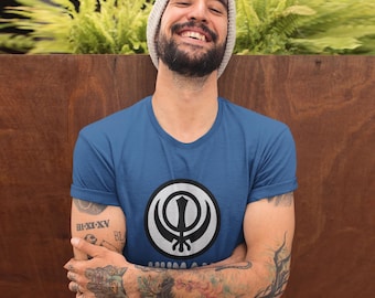 Sikh Khanda T-Shirt: Punjab Religious Freedom, Unisex Gurdwara Gift