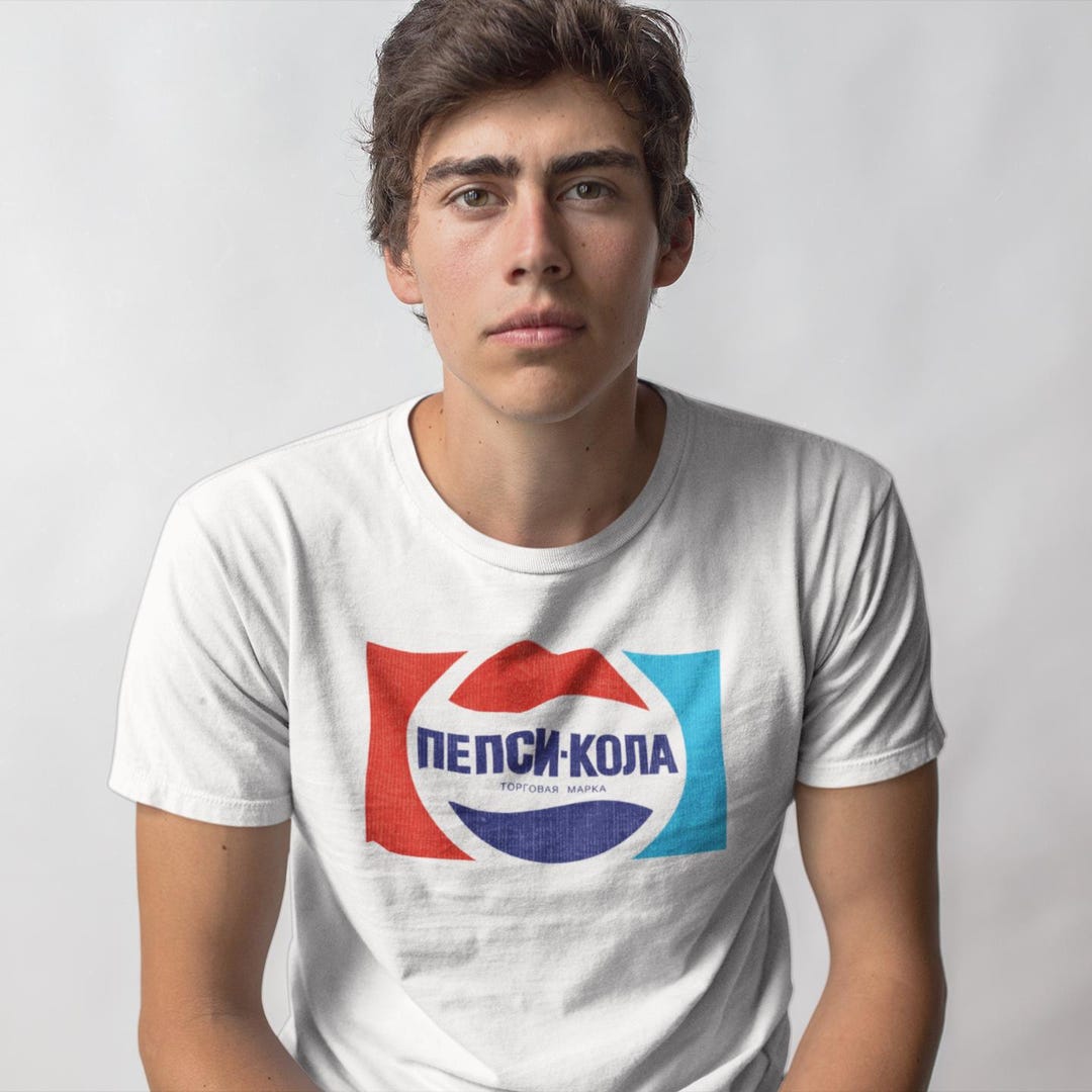コリンチャンス 半袖シャツ TOPPER PEPSI レトロ Vintage Soviet Pepsi Shirt 70s Retro CCCP Tee for Him or Her