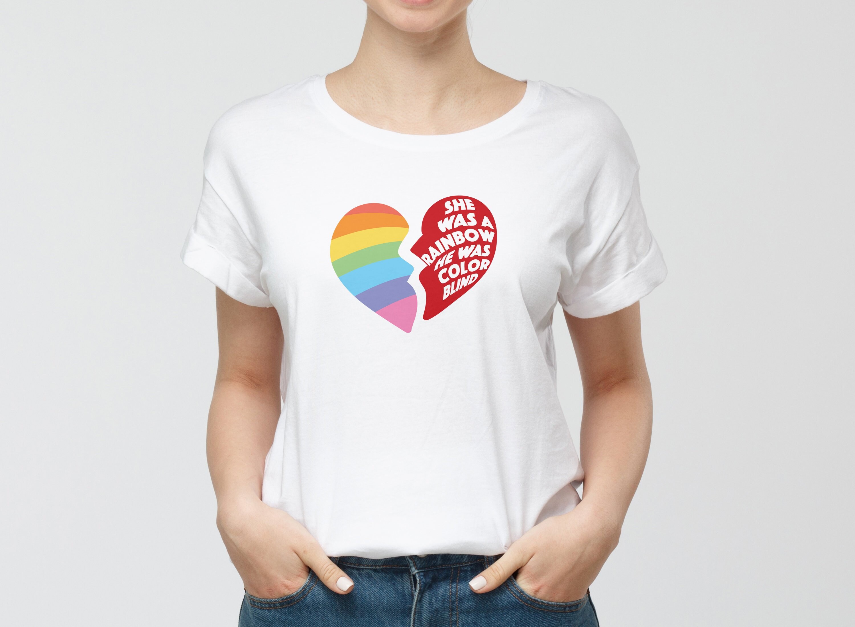 Colorblind Rainbow Heart 