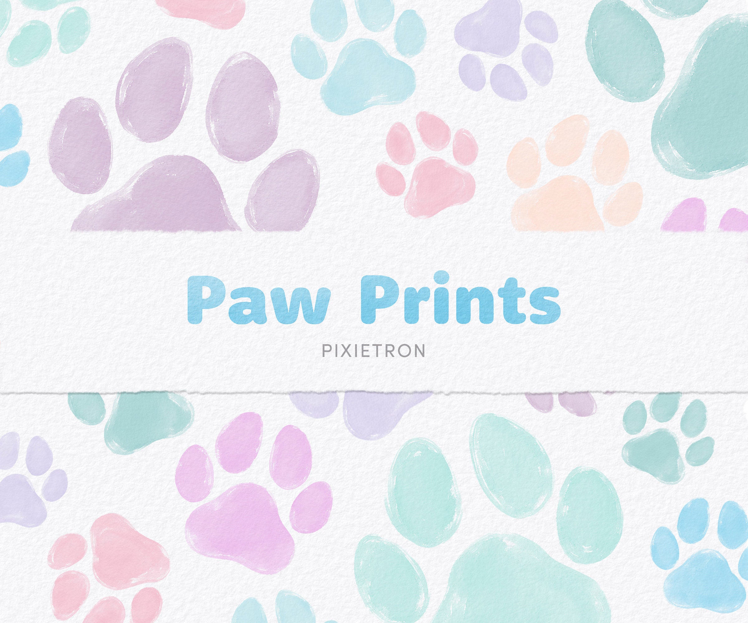 Watercolor Dog Paw Tattoos - wide 7