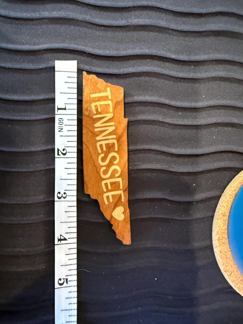 Tennessee Fridge Magnet from Solid Cherry image 4
