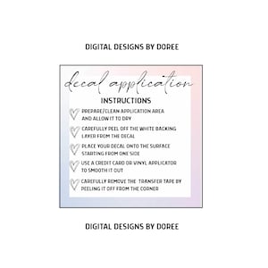 Instrukcje aplikacji naklejek, wkładka do opakowania naklejek, kolorowa wkładka do wydruku naklejek