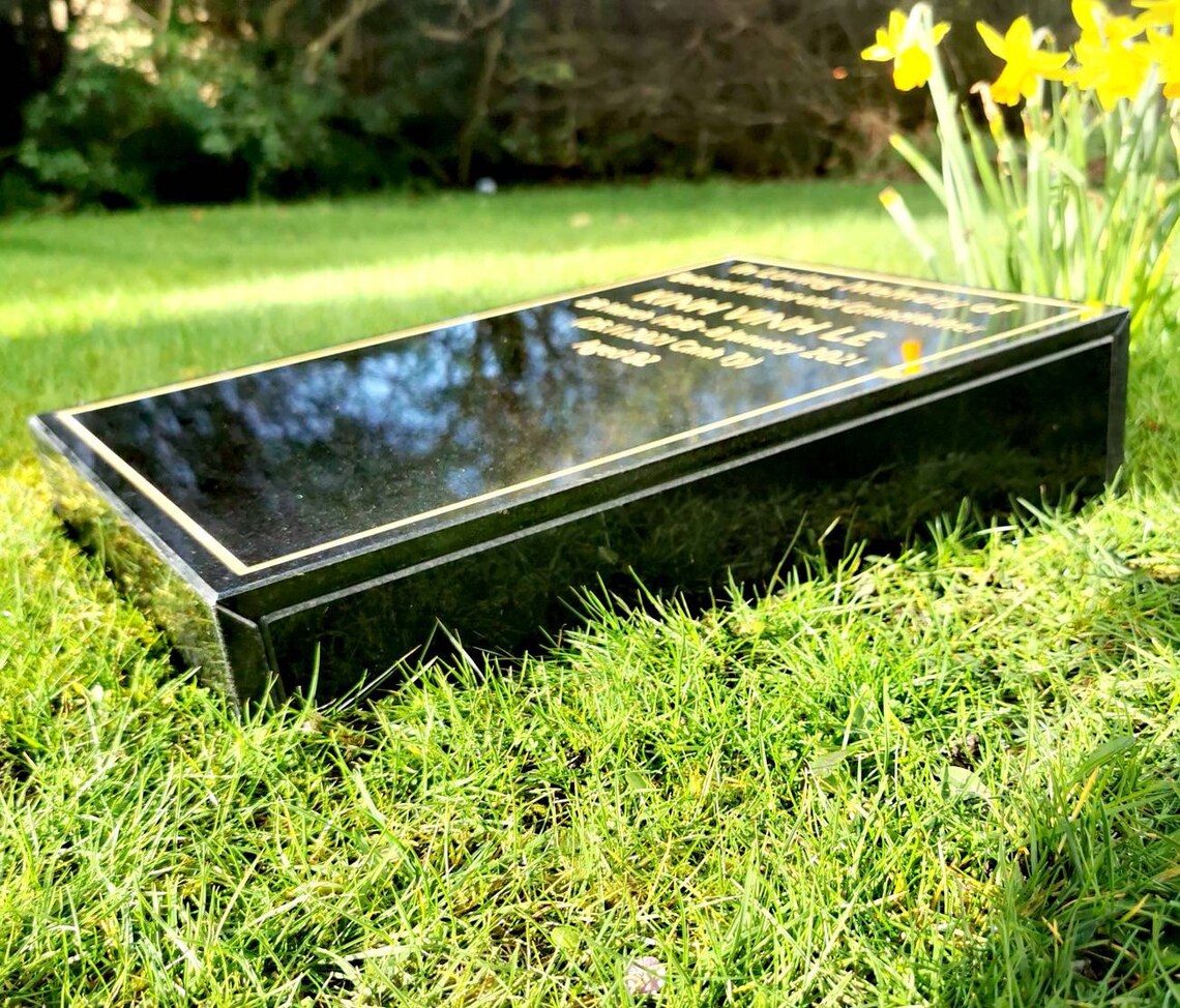 Personalised Granite Memorial Plaque Etsy