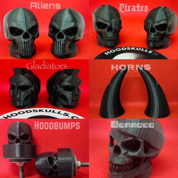 More Jeep Hoodskulls Badass Accessory For Your Wrangler Etsy