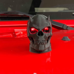 Custom and/or LED-Ready HoodSkulls® - Badass Hood Bumper Replacement, also Jeep & Bronco Cowls. Pair Included. Jeep Wrangler Accessory.