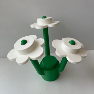 3D Printed Large LEGO Inspired Brick Flowers image 4