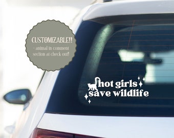 wildlife sticker | wildlife conservation | wildlife decal | car decal | waterproof sticker | zookeeper sticker | conservation sticker