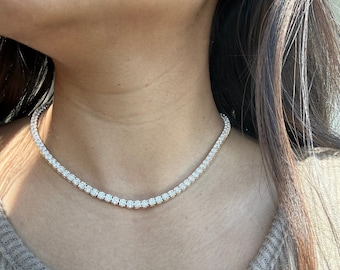 20 Carat Diamond Necklace, Ladies diamond tennis necklace, 20 carat Diamond tennis necklace