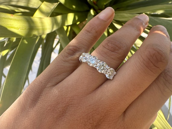 5 Karat Diamant Halfway Band 5 Karat Diamantring groBer Diamant Ehering Diamant Ehering 10 Karat Diamant Eternity Band Etsy