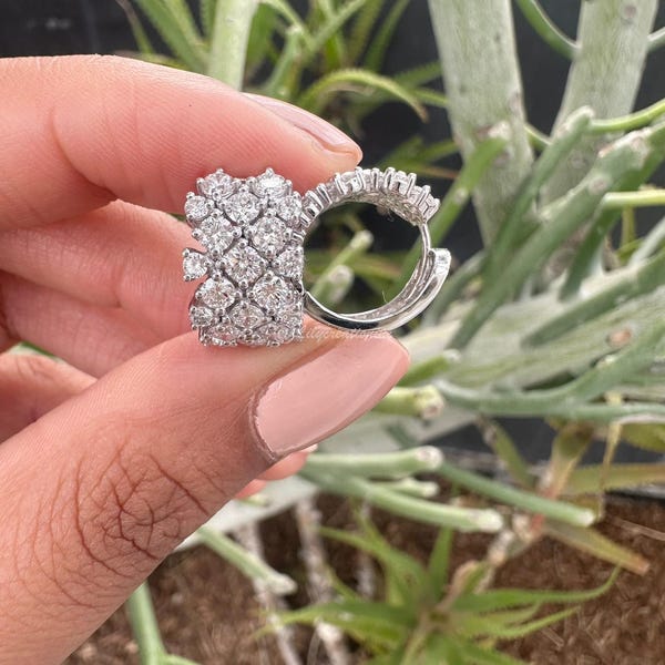 Diamond Huggies, 2 Carat Diamond Huggies, Diamond Huggie Earrings, 2 Carat Diamond Huggie Earrings, Diamond Hoops.