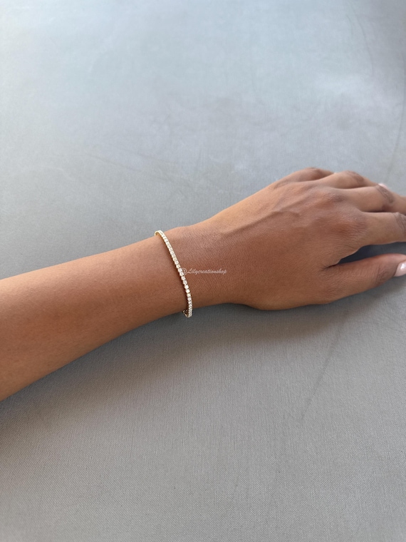 Gelbgold Diamant Tennis Karat Diamant-Tennis-Armband