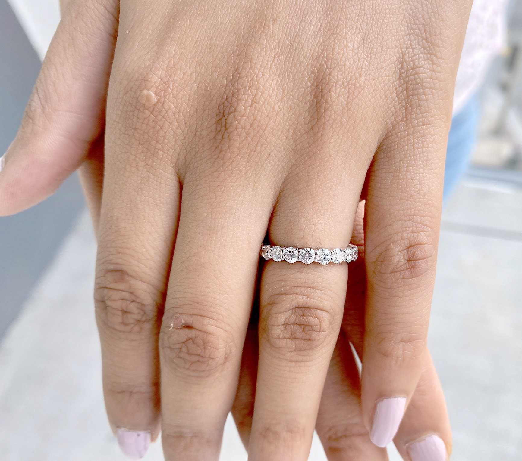 Diamond 2 Carat Eternity Ring. Ladies Anniversary Diamond Eternity