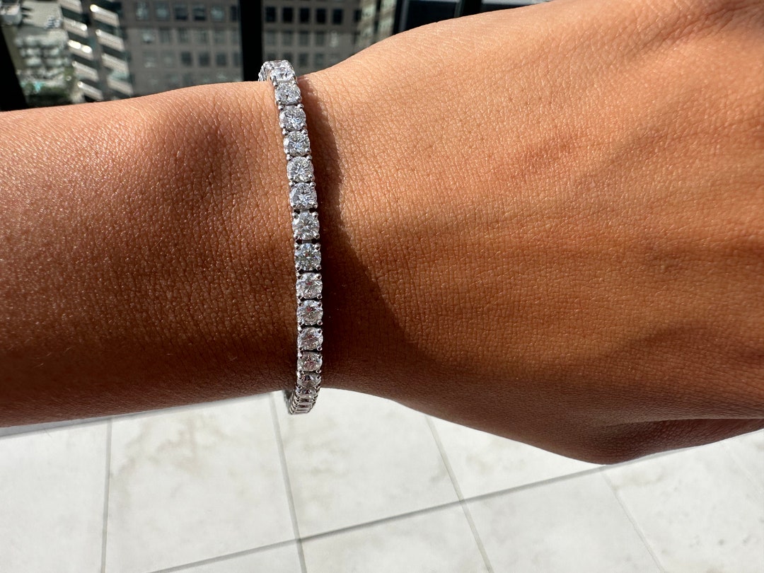 Carat Tennis Bracelet Carat Diamond Tennis Bracelet, 14K White