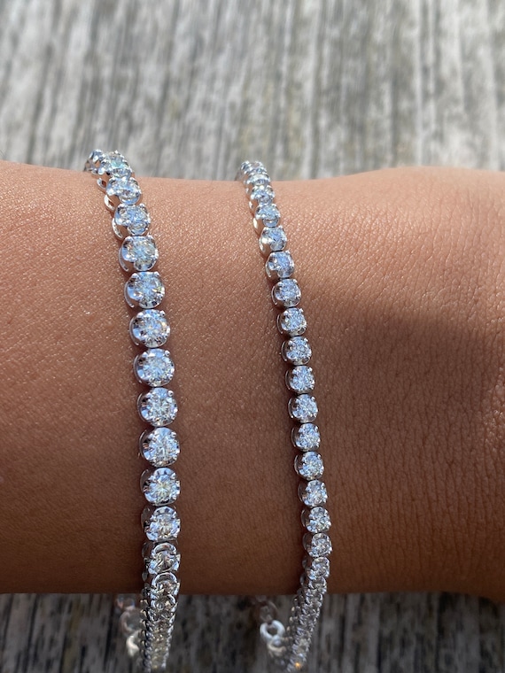 2 Carat Diamond Tennis Bracelet Affordable Diamond Bracelet 14K