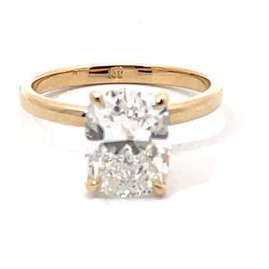 3 Karat Solitär Verlobungsring, 3 Karat Diamant im Kissenschliff Verlobungsring, 3 Karat Diamant im Kissenschliff Ring, Kissenschliff Diamant Ring