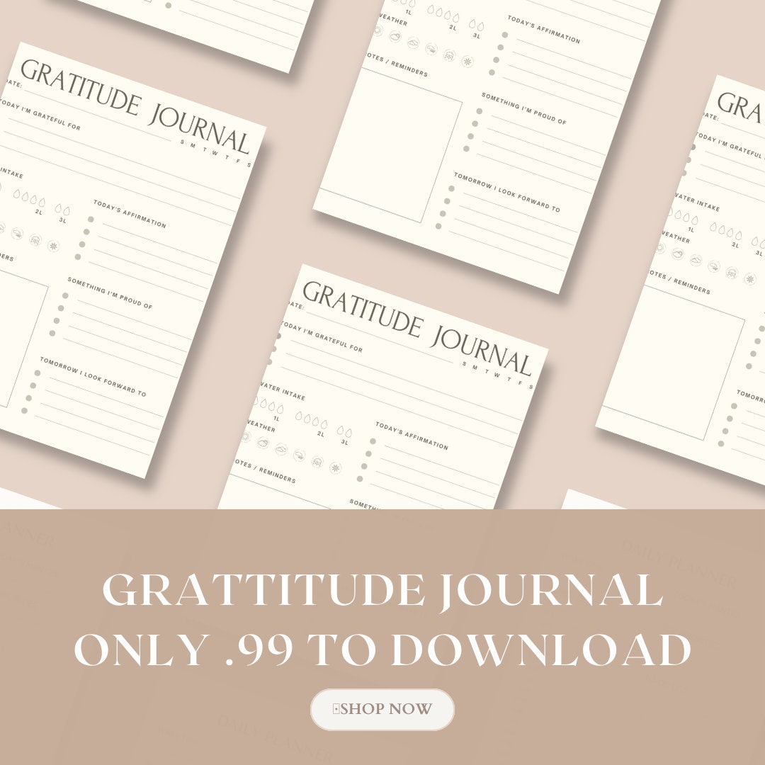 Gratitude Journal - Etsy