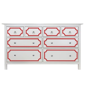Overlays-ANNE kit 1" Reveal - Ikea Hack - Hemnes 8 drawer dresser