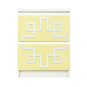 Overlays-decorative-fretwork-furniture overlays-panels-customize Ikea-Malm-2 drawer-chest-Pippa #3(dresser not included)