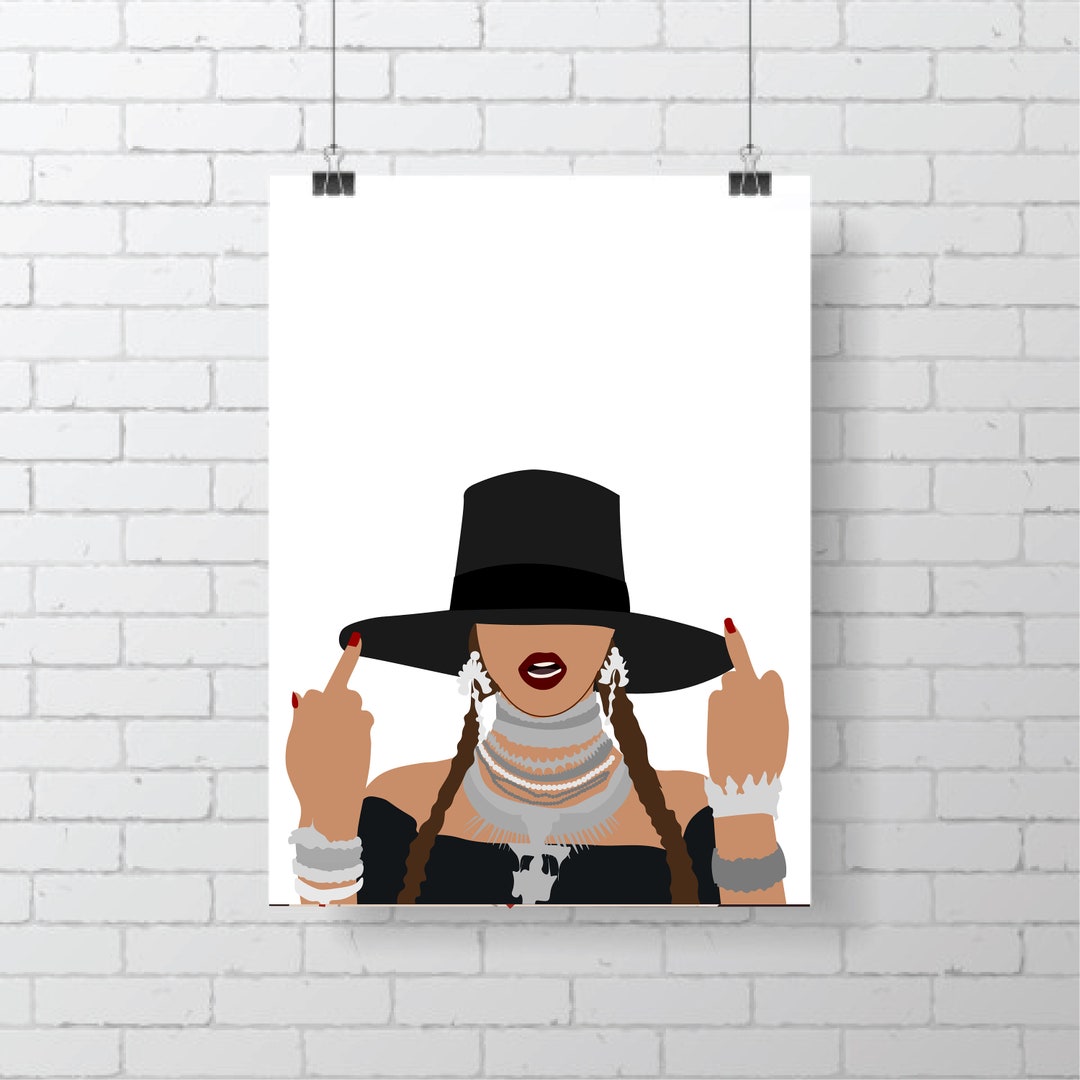 Beyonce Print / Middle Finger / for Her / Cute Print / Funny Print ...