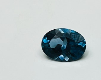 4.23 London Blue Topaz Gemstone - Stunning Deep Blue Color and Excellent Clarity - Oval Shaped Loose Gem - Ethically Sourced