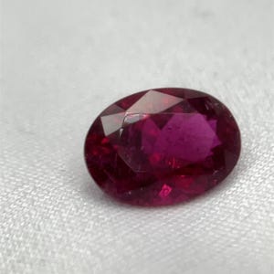 Natural Rubellite Tourmaline 2.74 Carats | Deep Red Oval Cut 10.7x7.8mm | Genuine Red Gemstone | October Birthstone | Collector’s Gemstone