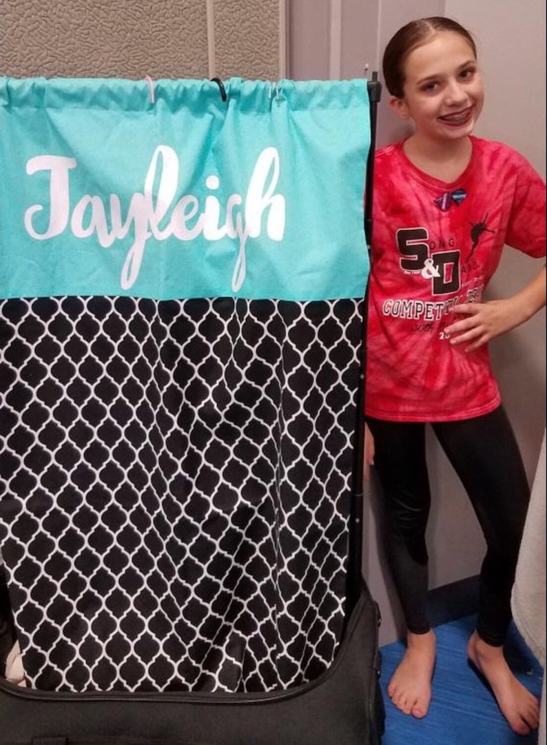 Dance Duffel Bag Privacy Curtain Simply Covered-Turquoise