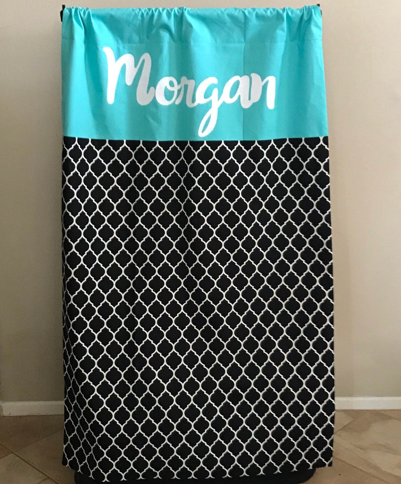 Dance Duffel Bag Privacy Curtain Simply Covered-Turquoise