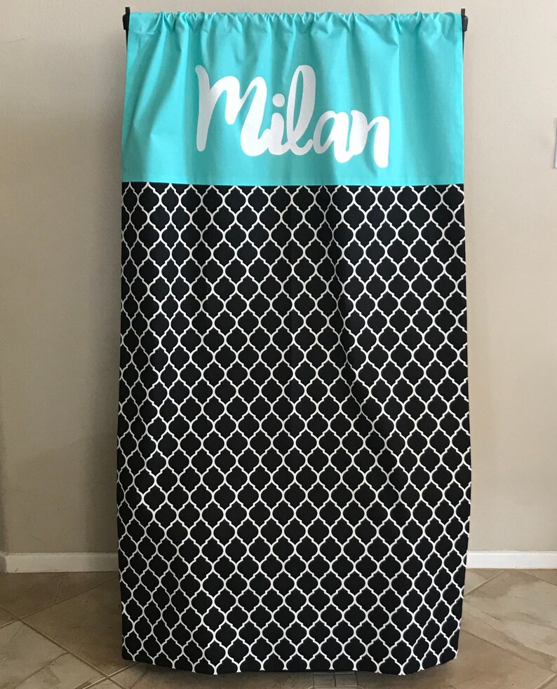 Dance Duffel Bag Privacy Curtain Simply Covered-Turquoise