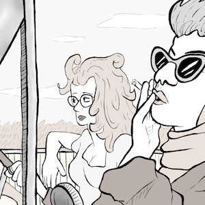 Thelma & Louise Illustration Art Print - FINAL PRINTING