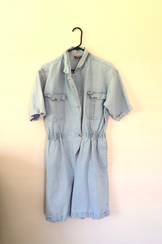 american vintage denim jumpsuit