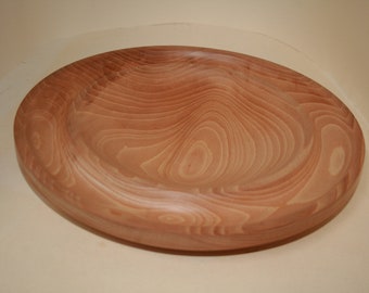 Irish beech wood platter Handcrafted plate for appetizers Wood display platter