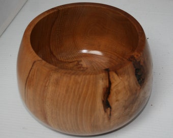 Beech wood bowl  Irish beech wood bowl  Beech wood pot Woodturned beech pot