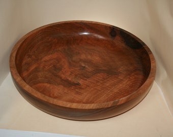 Irish walnut bowl Large wood bowl Walnut fruit bowl Handcrafted display bowl Wood anniversary gift