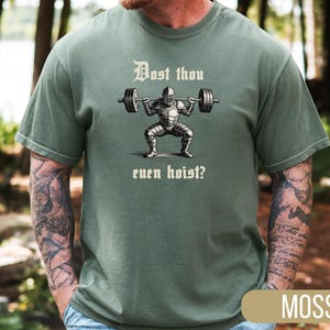 Comfort Colors® Medieval Knight Gym Tee: 'Dost Thou Even Hoist Bild 12