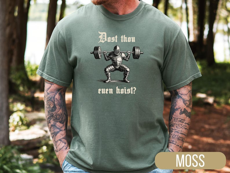 Comfort Colors® Medieval Knight Gym Tee: 'Dost Thou Even Hoist Bild 12