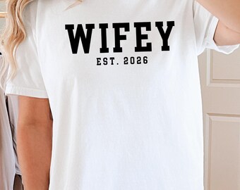 Chemise femme 2026 mariage mariée fiançailles cadeau confort couleurs t-shirt mariage jeunes mariés mariée